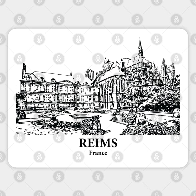 Reims - France Magnet by Lakeric